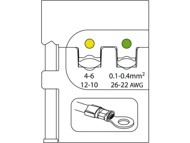 S 8140 E Krimptangset ELEKTRONISCH 4-delig