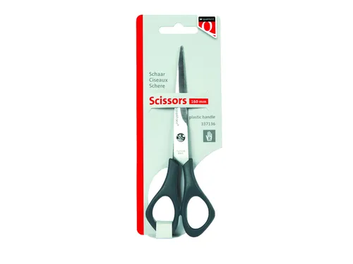 Schaar Quantore 160mm + plastic handvat zwart