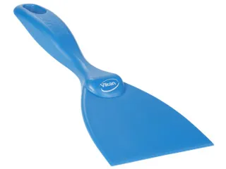 Vikan 40633 Hygiene Handschraper Recht 102mm Metaaldetecteerbaar Blauw - 2