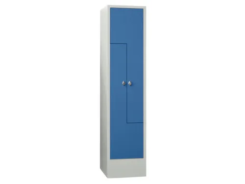 Z-garderobekast,HxBxD 1850x400x500mm,vak B 400mm,RAL7035,front RAL5012