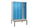 locker voor scheiding van kleding,HxBxD 2120x1200x815mm,4vak
