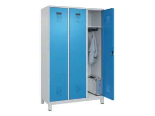 locker,HxBxD 1950x1200x500mm,3vak,vak B 400mm,cil.-slot,voeten - 1