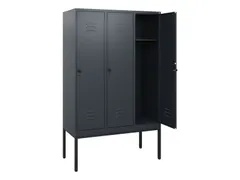 locker,HxBxD 1950x1200x500mm,3vak,vak B 400mm,draaigrendel