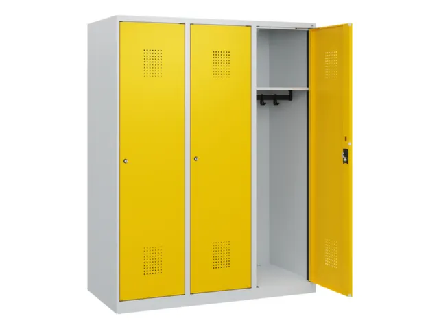 schoollocker,HxBxD 1530x1200x500mm,3vak,vak B 400mm,cil.-slot