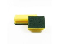 Ecolab Schuurspons geel/groene pad 7,5x14, pak 10 stuks