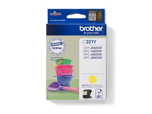 Inktcartridge Brother LC-221 geel