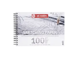 Schetspapier Talens Art Creation 100 witte vellen 90gr 297x210mm grijs - 2