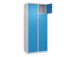 lockerkast,HxBxD 1850x800x500mm,2x5vakken,vak B 400mm,cil.-slot