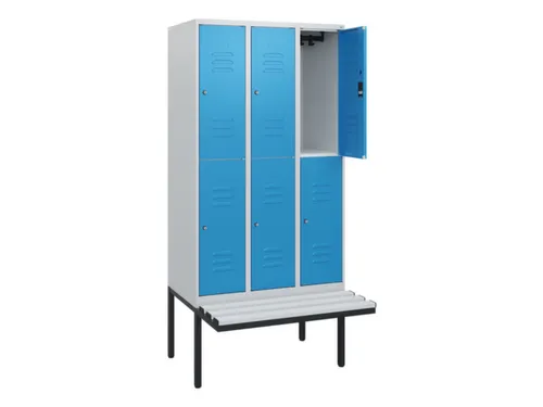 Dubbeldekse dekenkist,HxBxD 1950x900x815mm,3x2vak.,vak B 300mm