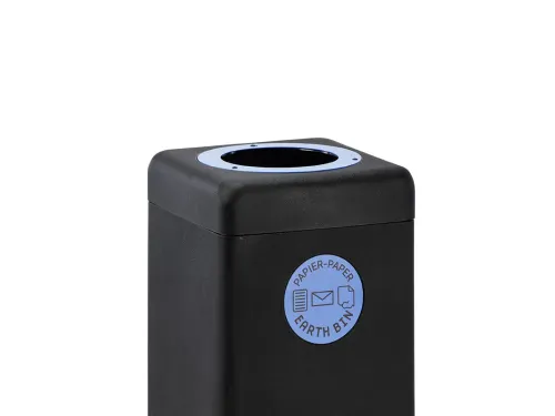 Afvalbak 90 liter EarthBin Zwart Blauw