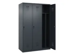 locker voor scheiding van kleding,HxBxD 1850x1200x500mm,3vak