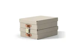 Leitz Puro Opbergdoos met deksel medium laag 8L set van 2 beige
