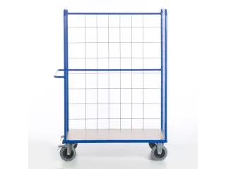 etagewagen,draagverm. 600kg,laadvl. LxB 1200x800mm,houtetage,RAL5010 - 1