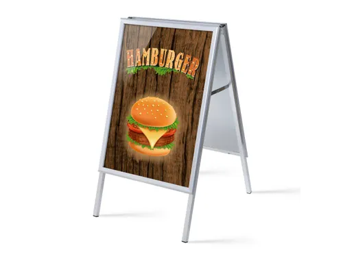 Stoepbord A1 complete set met print "Hamburger"