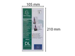 Folderhouder hellend DL transparant - 8