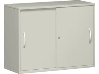 Schuifdeurkast 770x1000x430mm Romp Lichtgrijs Decor Front Lichtgrijs - 1