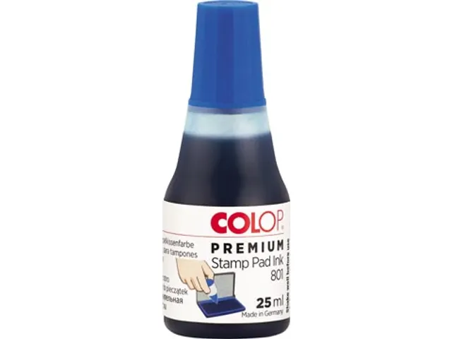 Colop stempelkussen Inkt Blauw 25ml Blister 2 stuks
