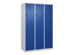 dubbeldekse locker,HxBxD 1850x1200x500mm,3x2vak.,vak B 400mm