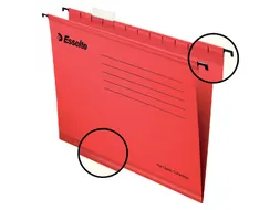 Hangmap Pendaflex Verticaal A4 V-bodem rood