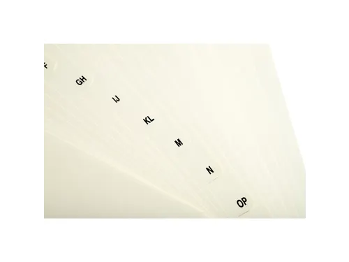 Tabbladen karton 155 g 18 tabs A-Z ivoor