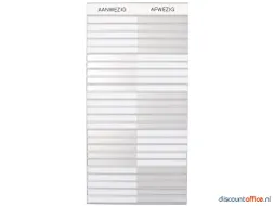 In-uit Bord 45 Namen Magnetisch Aan/afwezigheidsbord Groot Wit