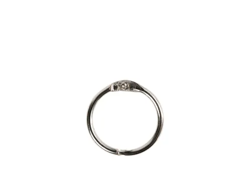 Boekbindersring Creativ Company 19mm zilver 10 stuks