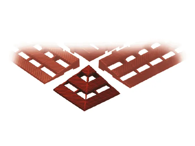 Hoekstuk Hd-pe Lxbxh 110x110x25mm Roodbruin