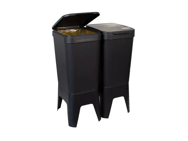 Duurzame afvalbak BonTon CircuBin 40 Liter Antraciet Deksel