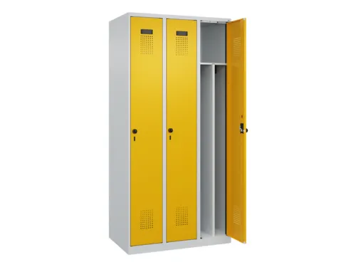 locker voor scheiding van kleding,HxBxD 1850x900x500mm,3vak