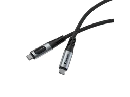 S+C Usb-C/Usb-C Kabel zwart 100W 31848 40Gbps 1.20m