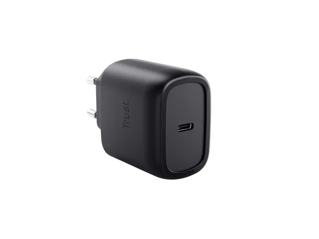 Trust Maxo USB-oplader 45W GaN 25521 1x USB-C met 2m kabel zwart