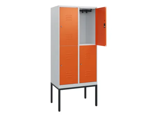 dubbeldekse locker,HxBxD 1950x800x500mm,2x2vak.,vak B 400mm
