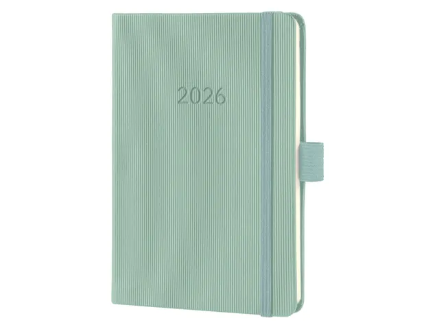Weekagenda Conceptum A6 2026 (NL/FR/EN/DU) Mint Green Hardcover
