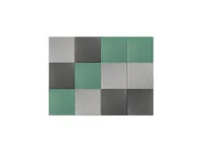 Akoestische PET-vilt wandtegels 30x30cm Combi Petrol Groen 12 Stuks