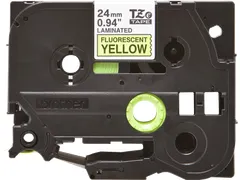 Brother TZe-C51 labeltape zwart op fluorescerend geel – breedte 24 m