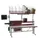 complete paktafel,HxBxD 690-960x2000x800mm,blad lichtgrijs