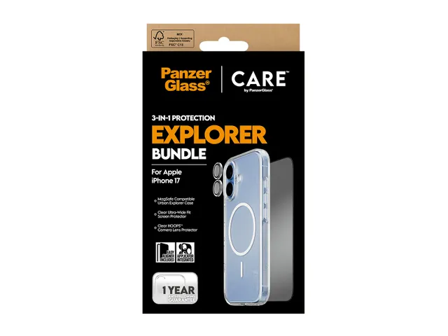 PanzerGlass | CARE by 3-in-1 Flagship Explorer Bundle iPhone 17,