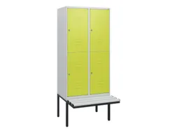 Dubbeldekse dekenkist,HxBxD 1950x800x815mm,2x2vak.,vak B 400mm