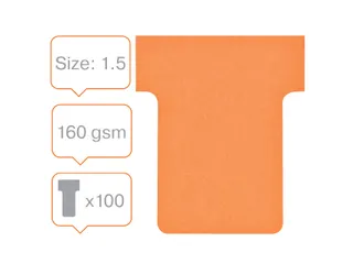 Planbord T-kaart Nobo nr 1.5 36mm oranje - 3