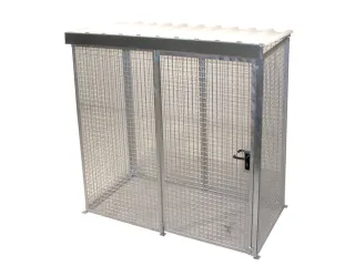 Gasflessendepot Dak Staal/Gaas Hxbxd 2180x2100x1085mm 32 Gasflessen - 2