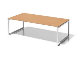 vergadertafel/directiebureau,HxBxD 740x2400x1200mm,rechthoekig