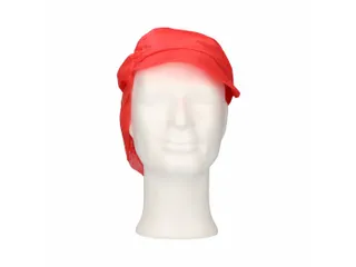 PPnw pet met klep en haaropvang rood 'snood cap' 1000 Stuks - 1