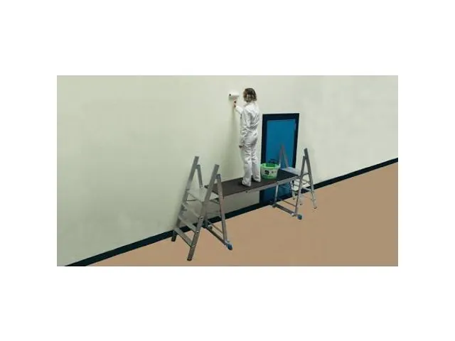 werkbordes m. zeefdrukplaat,v. laddersteiger,L 1,5m