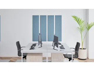 Akoestische PET-vilt wandtegels 30x120cm Blauw 4 Stuks - 4