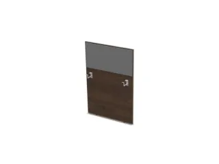 baliepaneel bureau aanbouw rechts 800mm NV bruin hickory BN8078-grijs - 1