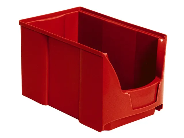 Zichtbak Hxbxd 200x200x360/310mm Pe Rood