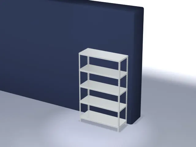 magazijnstelling,grondveld,HxBxD 2000x1300x500mm,vaklast 350kg