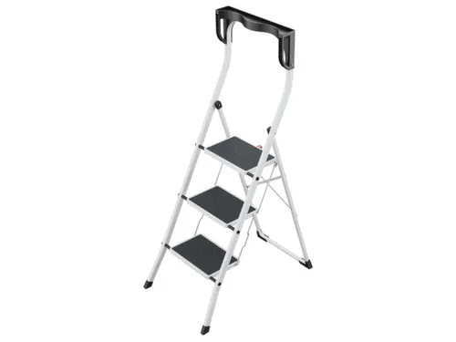 vouwtrapje,3treden m. antislipmatten,bordes H 0,69m