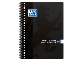 Collegeblok Oxford A4 23-Gaats Lijn 80vel Zwart - 3
