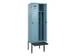 locker met bank,voor scheiding van kleding,HxBxD 2120x600x815mm,2vak